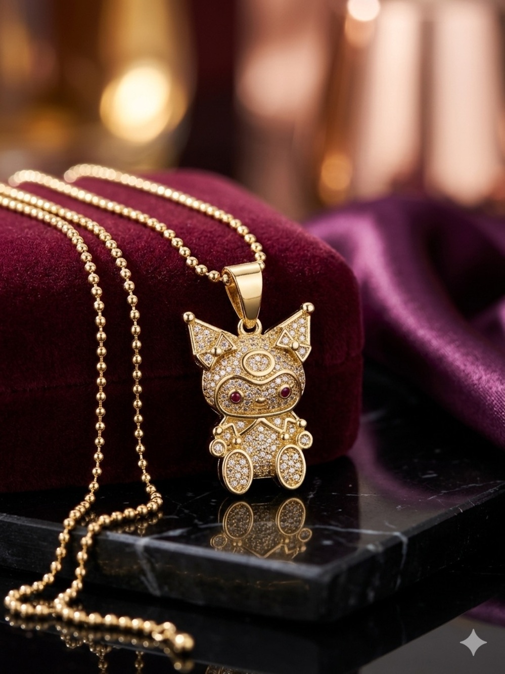 14k Gold - Filled Crystal Romi Pendant Necklace